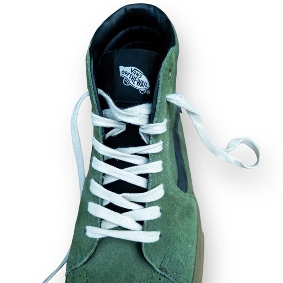 Vans Sk8-Hi MTE Collection Green Suede HighTops Insulated Interior Men Size 10.5 - Picture 11 of 16
